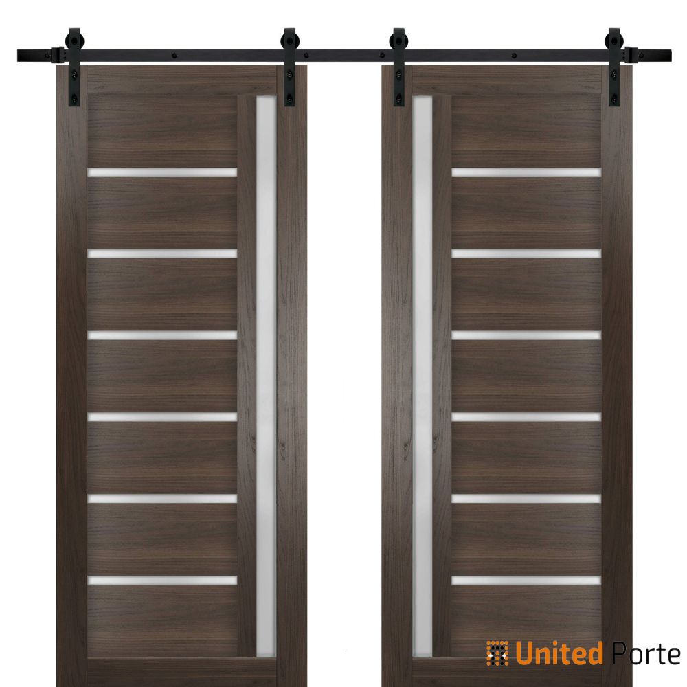 Sturdy Barn Door with Frosted Glass | Solid Panel Interior Doors | Buy Doors Online