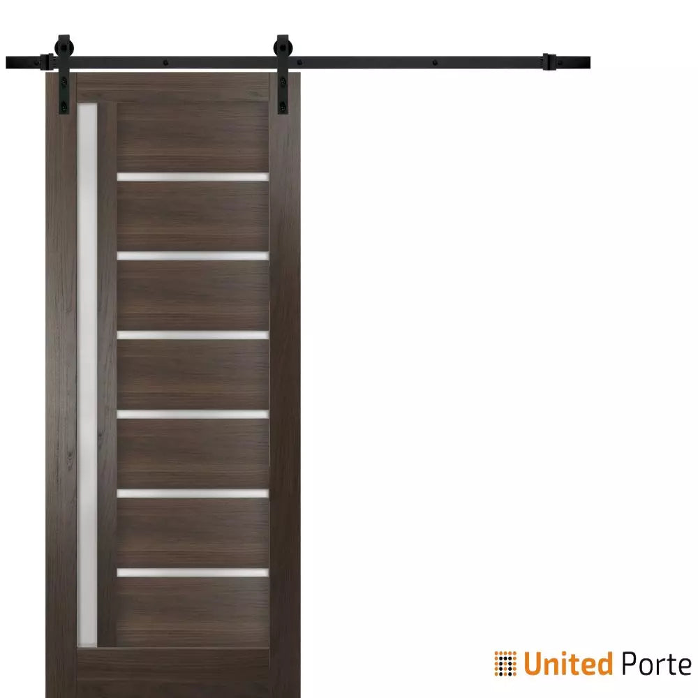 Sturdy Barn Door with Frosted Glass | Solid Panel Interior Doors | Buy Doors Online
