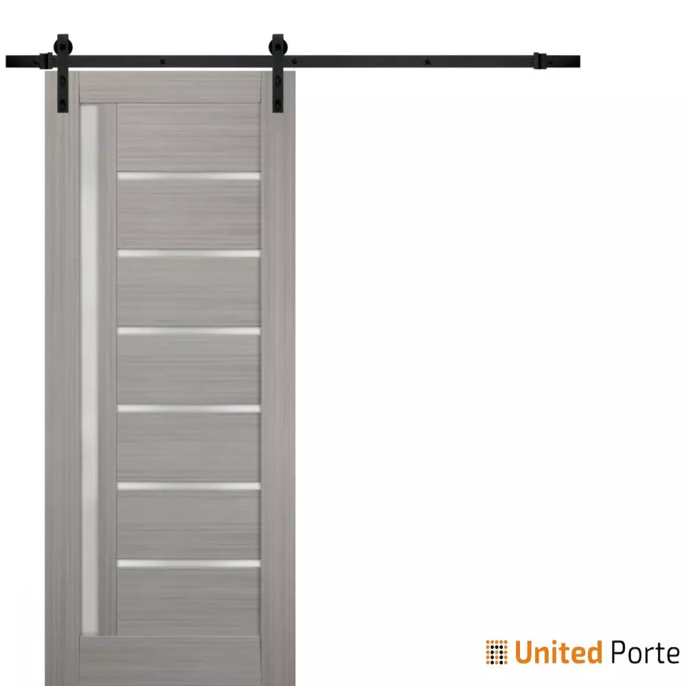 Sturdy Barn Door with Frosted Glass | Solid Panel Interior Doors | Buy Doors Online