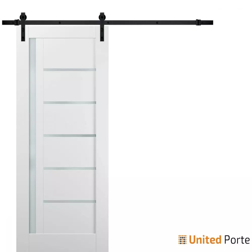 Sturdy Barn Door with Frosted Glass | Solid Panel Interior Doors | Buy Doors Online