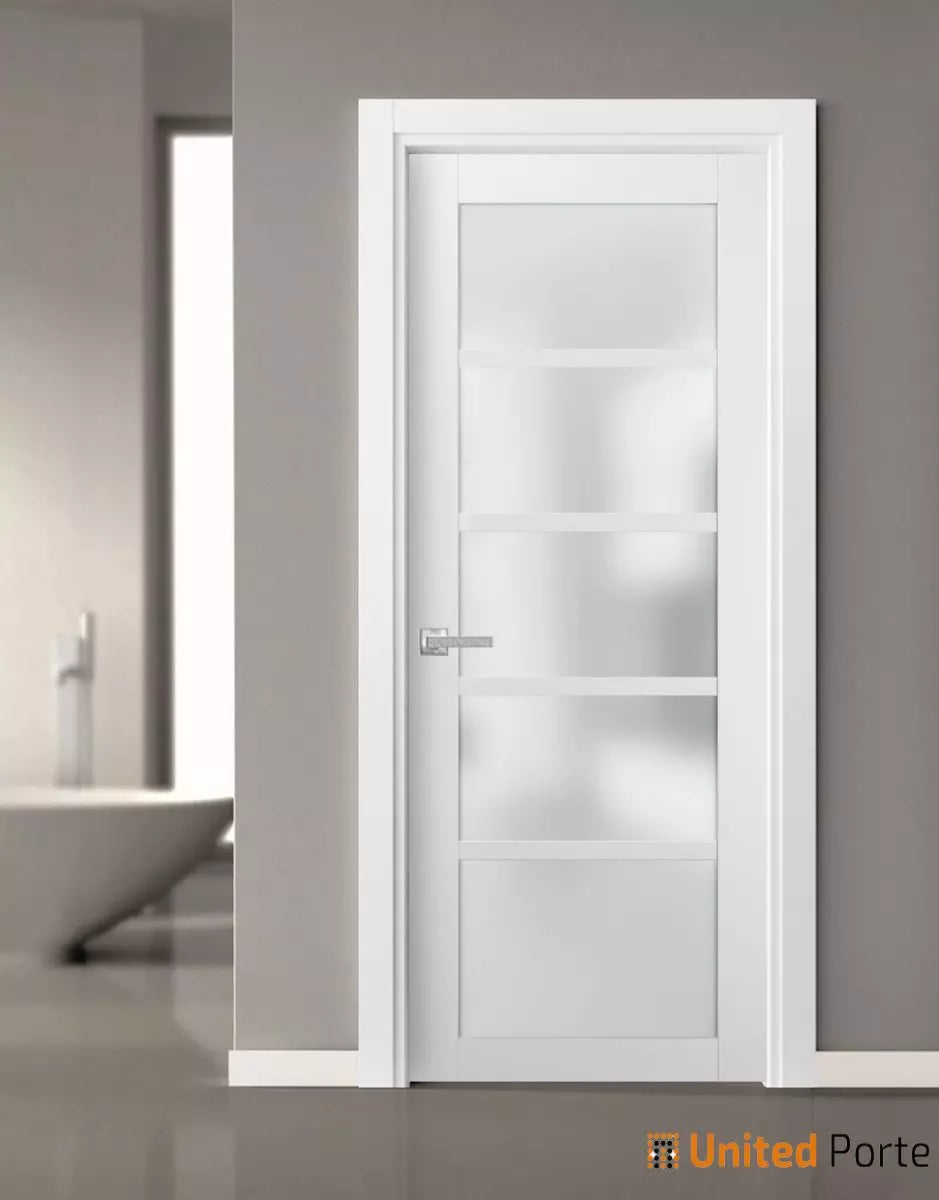 Swing Door with Frosted Opaque Glass | Solid Panel Interior Doors | Buy Doors Online