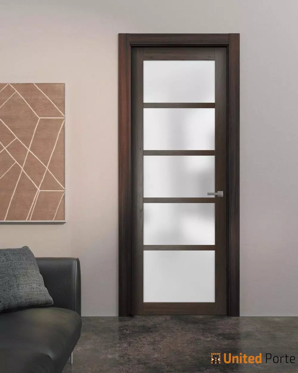 Swing Door with Frosted Opaque Glass | Solid Panel Interior Doors | Buy Doors Online