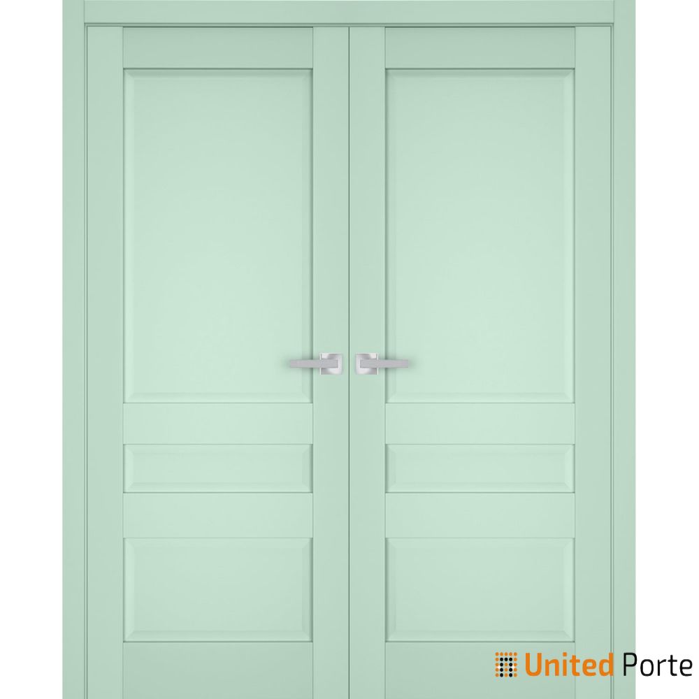 Swing Interior Solid French Door with Decorative Panels | Bathroom Bedroom Sturdy Doors | Buy Doors Online