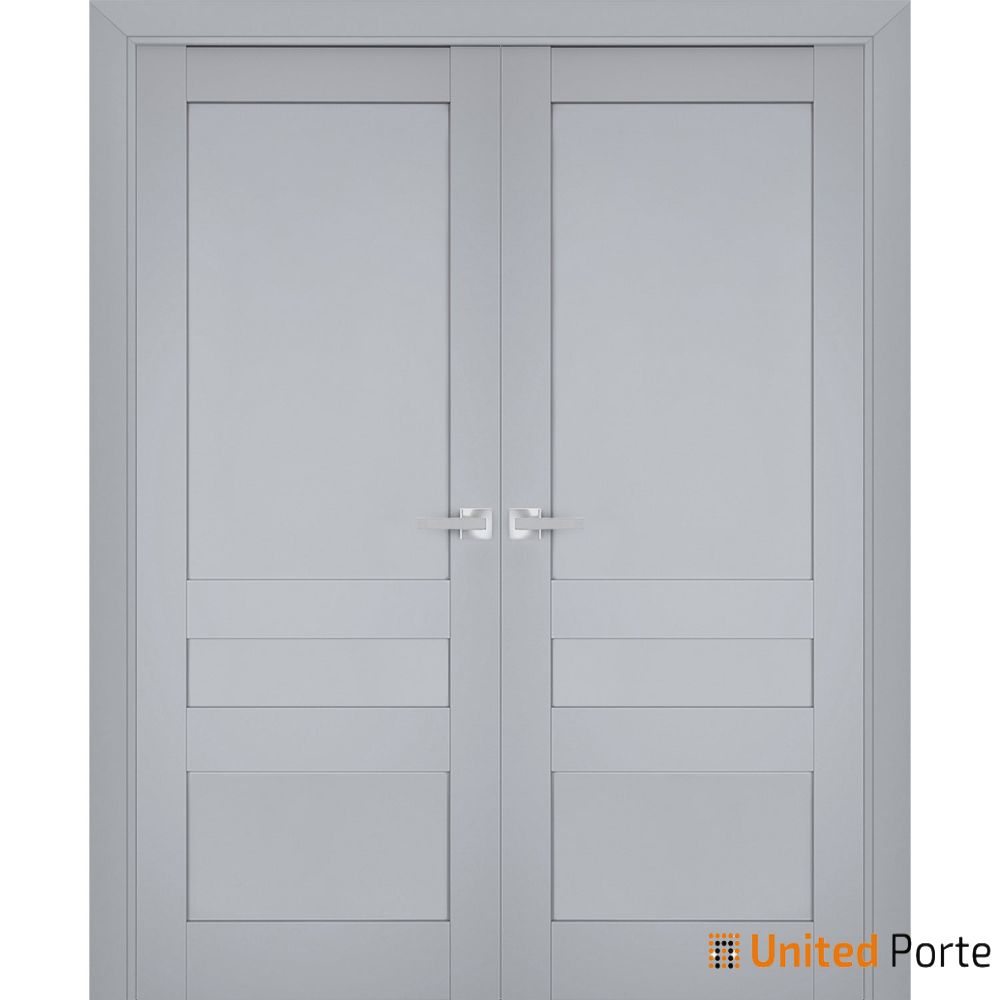 Swing Interior Solid French Door with Decorative Panels | Bathroom Bedroom Sturdy Doors | Buy Doors Online