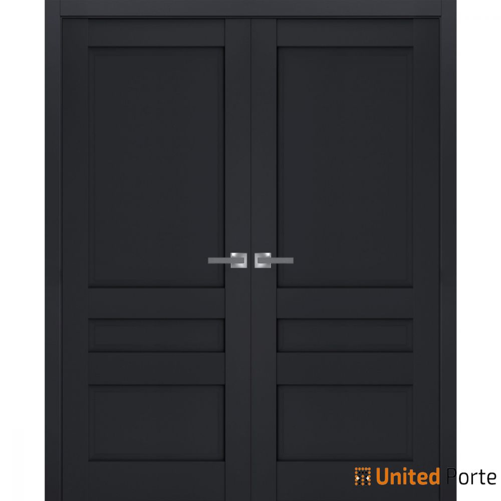 Swing Interior Solid French Door with Decorative Panels | Bathroom Bedroom Sturdy Doors | Buy Doors Online