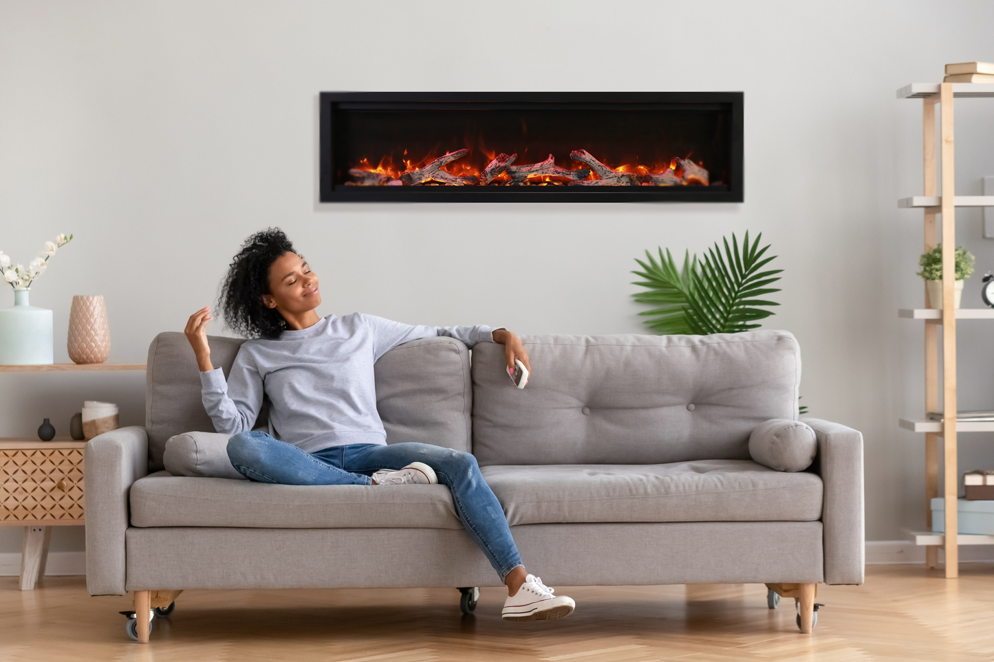 Symmetry Bespoke Electric Fireplace | Amantii | Wifi Enabled | Buy Fireplaces Online