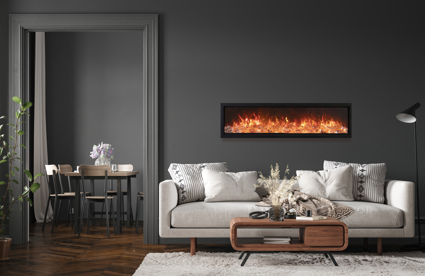 Symmetry Bespoke Electric Fireplace | Amantii | Wifi Enabled | Buy Fireplaces Online