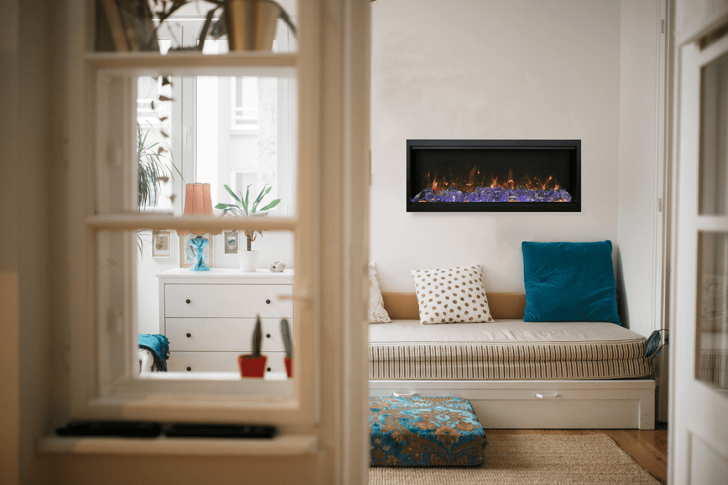 Symmetry XT Smart Electric Fireplace | Amantii | Touch Pad Function | Buy Fireplaces Online
