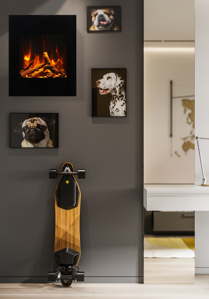 WM-BI-2428-VLR-BG wall mount Smart Electric Fireplace | Amantii | Buy Fireplaces Online