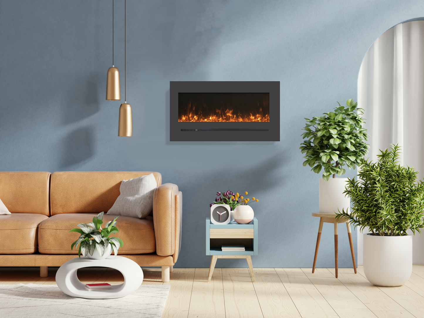 Linear Electric Fireplace | WM-FML-STL | Amantii | Wall Mount | Buy Fireplaces online