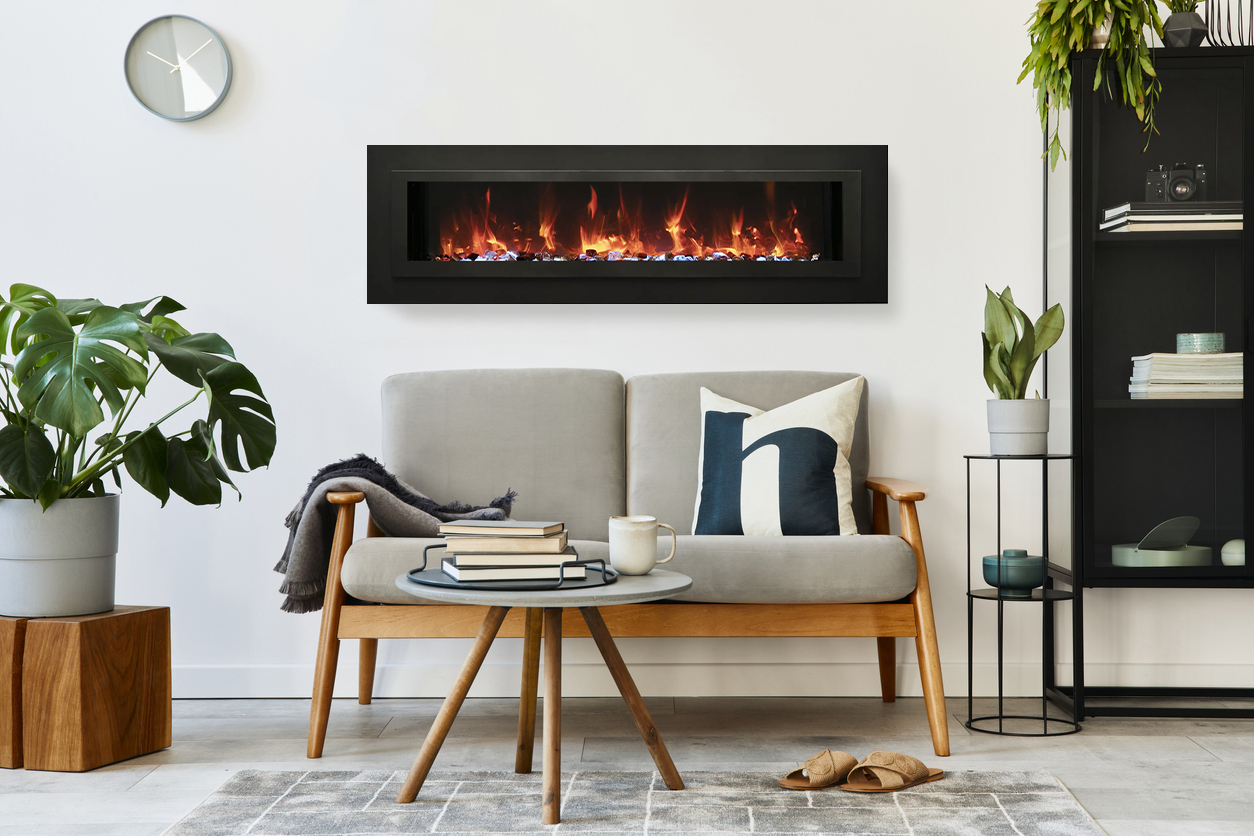 Linear Electric Fireplace | WM-FML-STL | Amantii | Wall Mount | Buy Fireplaces online