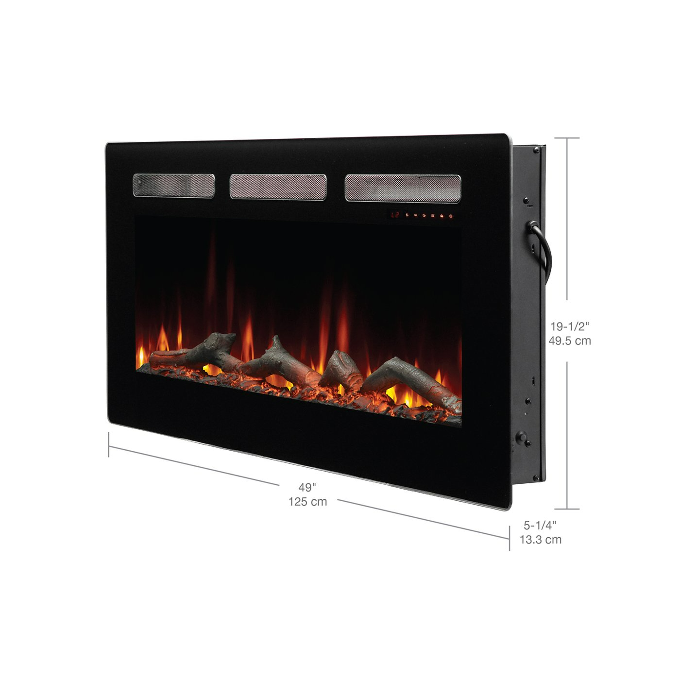 Wall/Built-In Linear Electric Fireplace | Dimplex - 48" Sierra