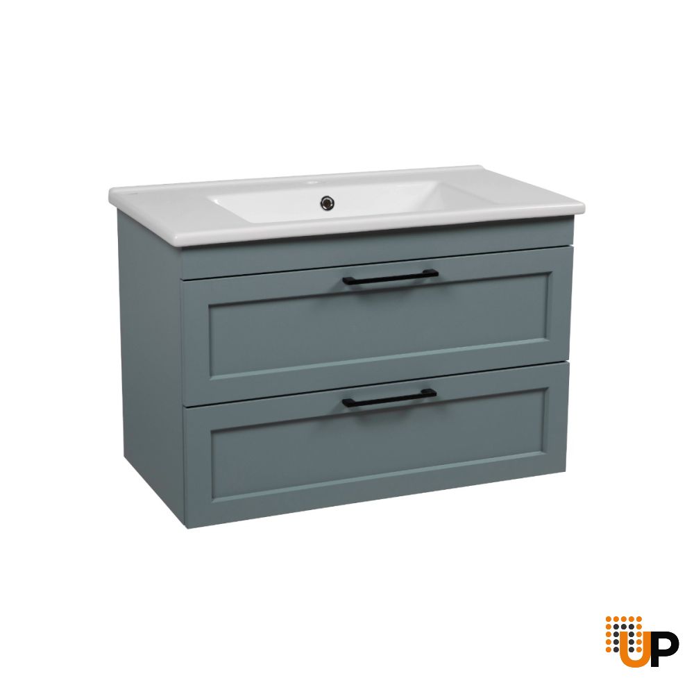 Modern Wall-Mount Bathroom Vanity with Washbasin | Palm Beach Collection | Non-Toxic Fire-Resistant MDF-26" | Buy Vanity Online