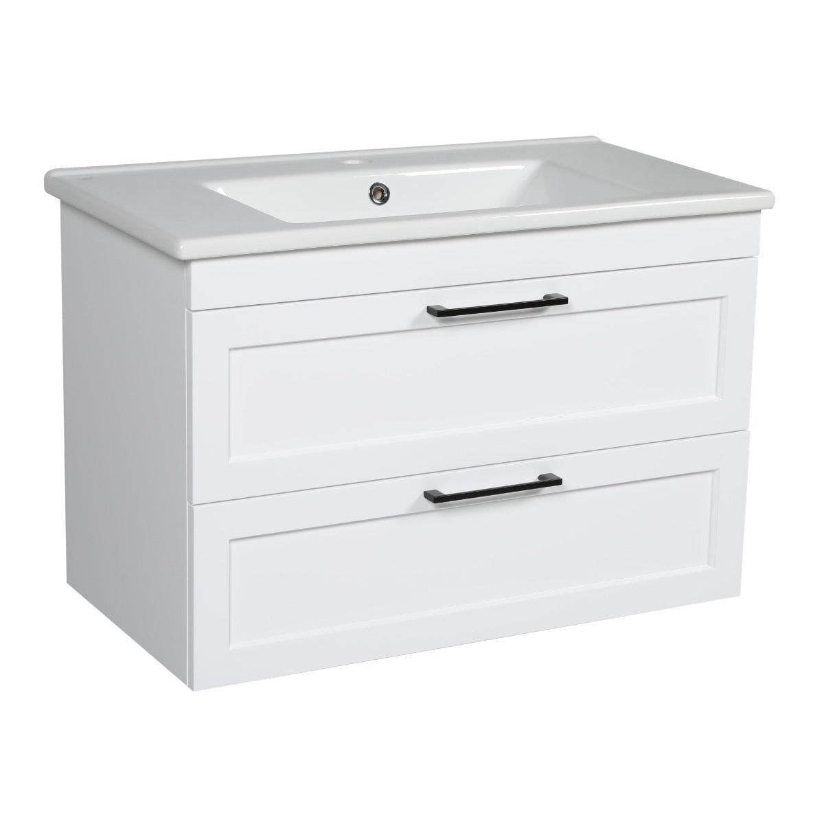 Modern Wall-Mount Bathroom Vanity with Washbasin | Palm Beach Collection | Non-Toxic Fire-Resistant MDF-26" | Buy Vanity Online