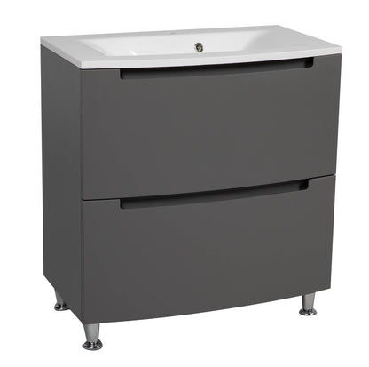 Modern Free Standing Bathroom Vanity with Washbasin | Delux Collection | Non-Toxic Fire-Resistant MDF | Buy Vanity Online