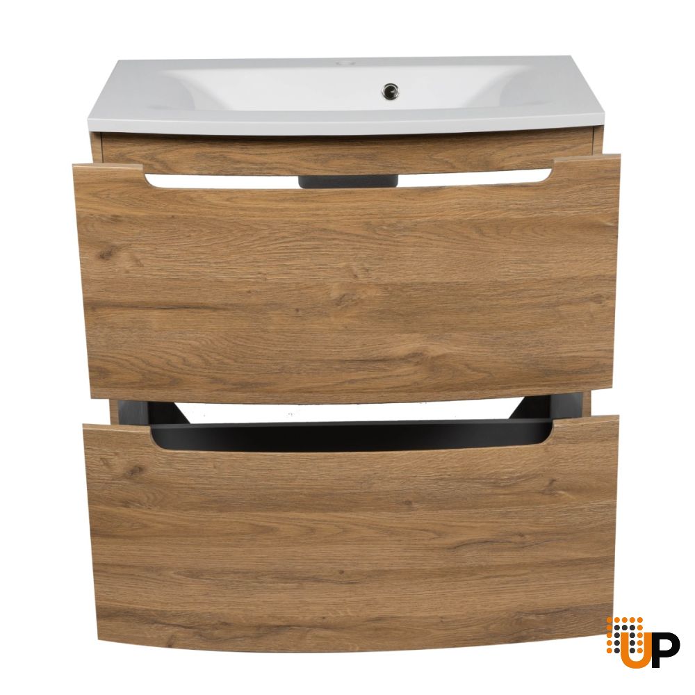 Modern Free Standing Bathroom Vanity with Washbasin | Delux Collection | Non-Toxic Fire-Resistant MDF | Buy Vanity Online