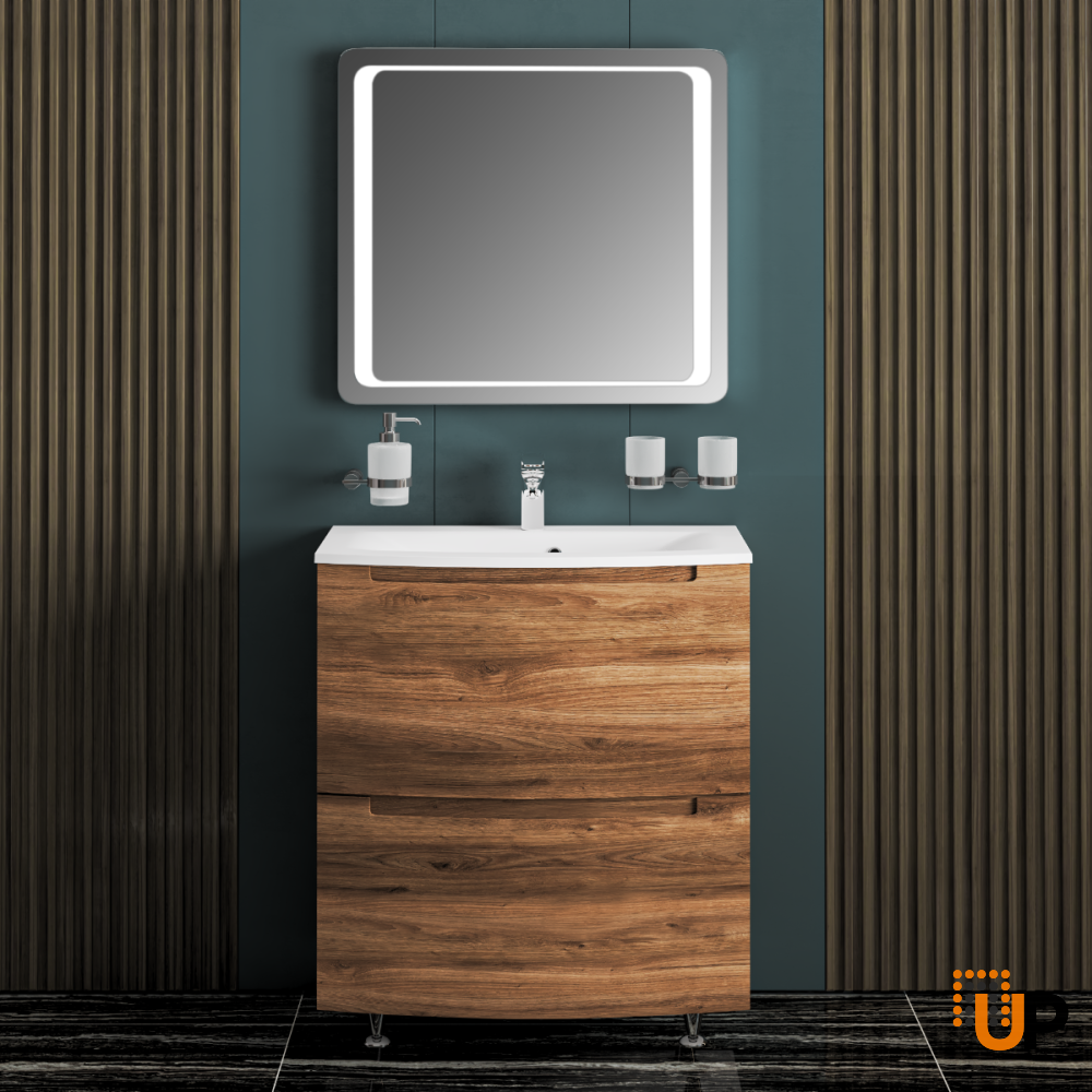 Modern Free Standing Bathroom Vanity with Washbasin | Delux Collection | Non-Toxic Fire-Resistant MDF | Buy Vanity Online