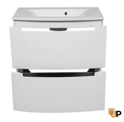 Modern Free Standing Bathroom Vanity with Washbasin | Delux Collection | Non-Toxic Fire-Resistant MDF | Buy Vanity Online