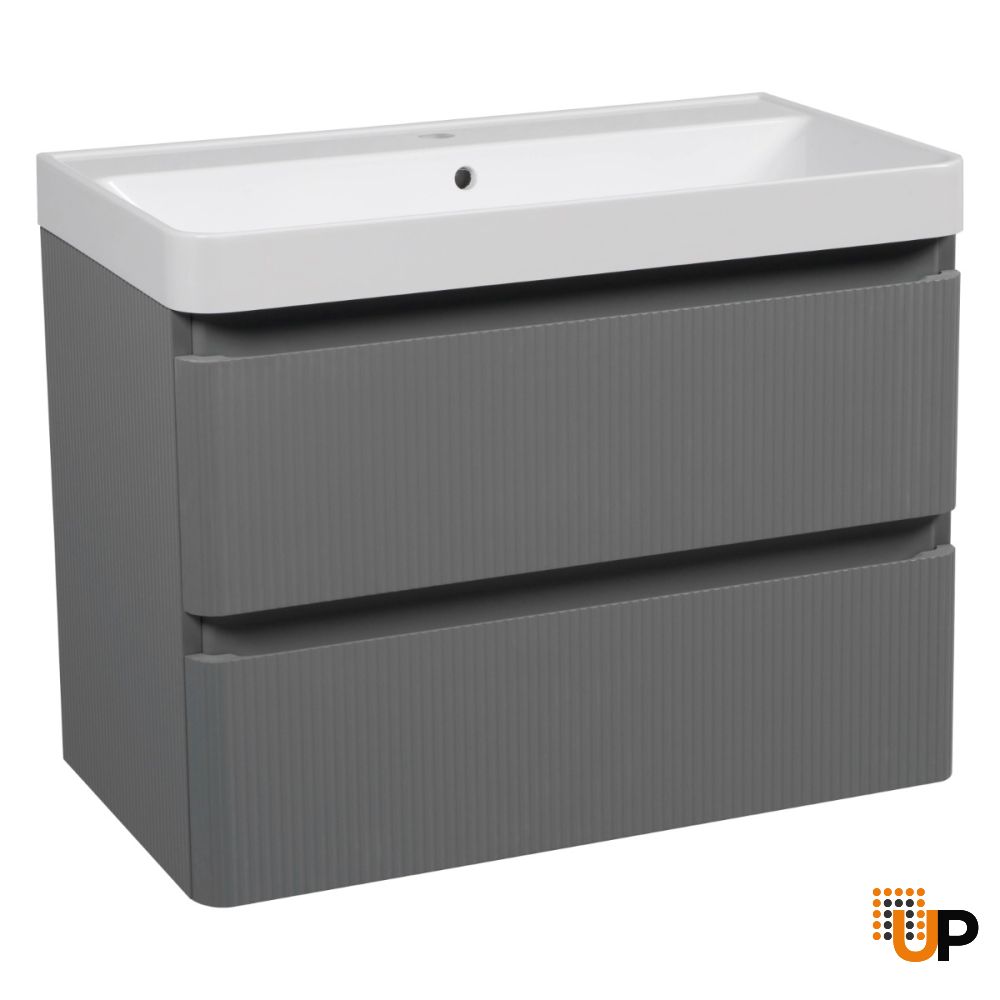 Modern Wall-Mounted Bathroom Vanity with Washbasin | Luxury Collection | Non-Toxic Fire-Resistant MDF | Buy Vanity Online