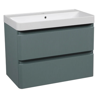 Modern Wall-Mounted Bathroom Vanity with Washbasin | Luxury Collection | Non-Toxic Fire-Resistant MDF | Buy Vanity Online