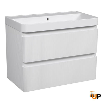 Modern Wall-Mounted Bathroom Vanity with Washbasin | Luxury Collection | Non-Toxic Fire-Resistant MDF | Buy Vanity Online