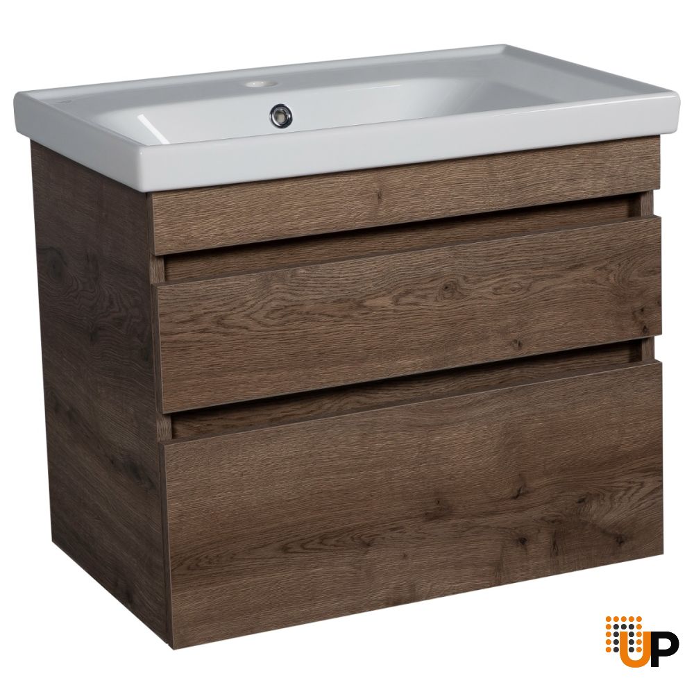 Modern Wall-Mounted Bathroom Vanity with Washbasin | Niagara Collection | Non-Toxic Fire-Resistant MDF-24" | Buy Vanity Online