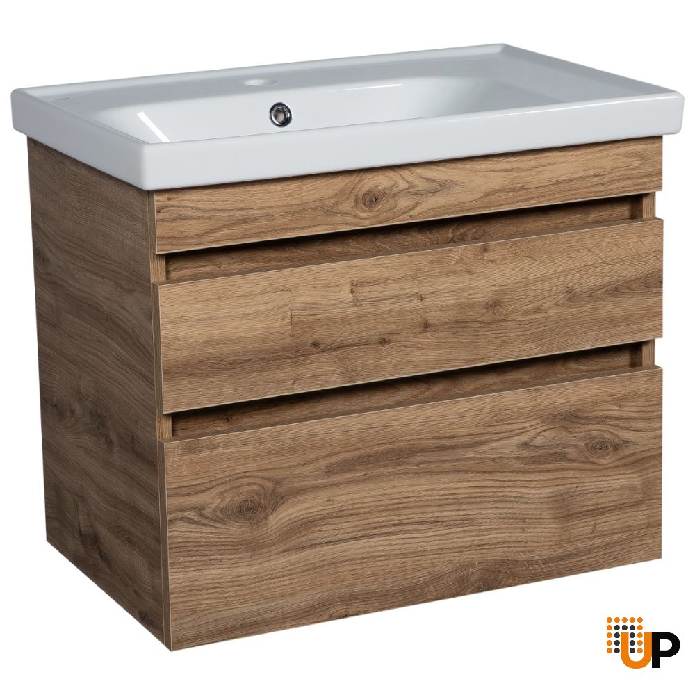 Modern Wall-Mounted Bathroom Vanity with Washbasin | Niagara Collection | Non-Toxic Fire-Resistant MDF-24" | Buy Vanity Online