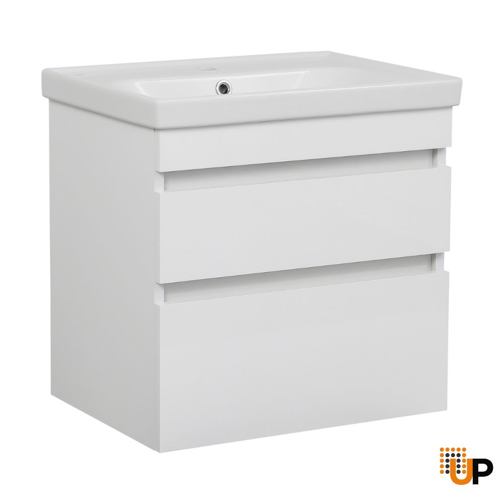 Modern Wall-Mounted Bathroom Vanity with Washbasin | Niagara Collection | Non-Toxic Fire-Resistant MDF-24" | Buy Vanity Online