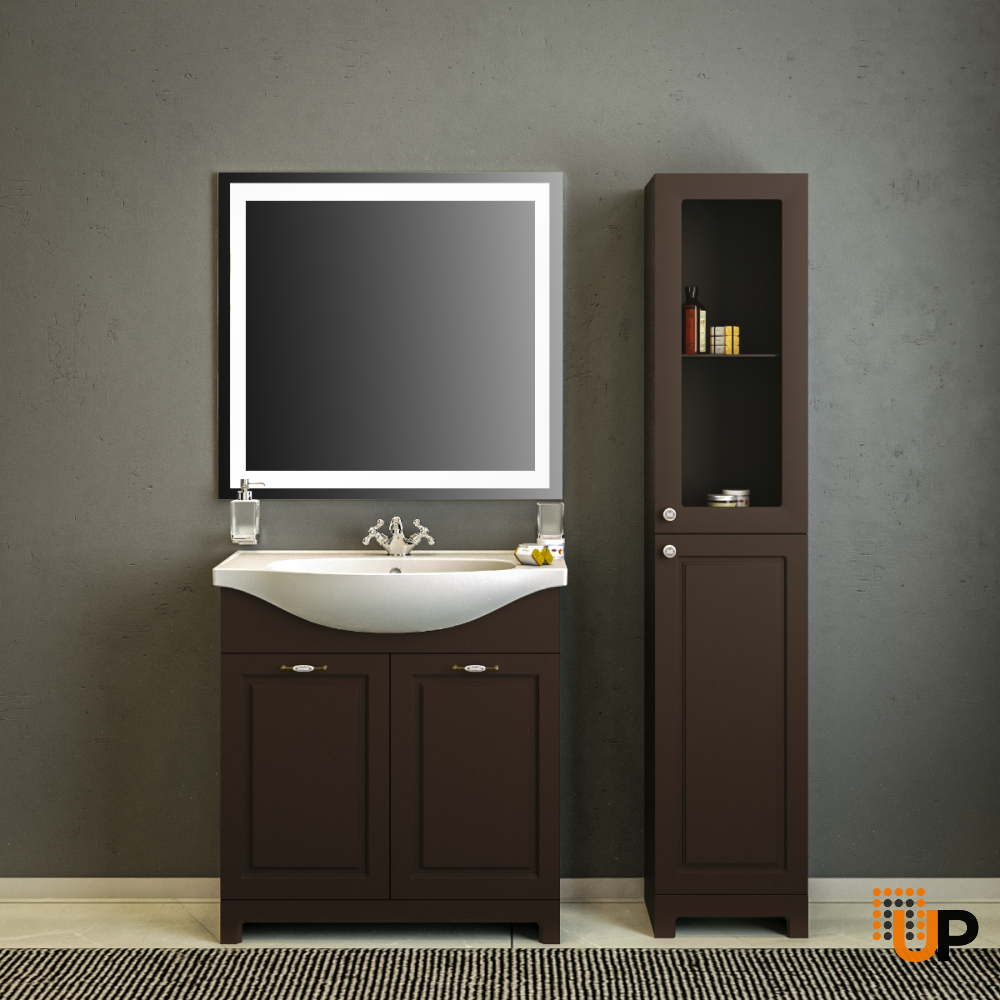 Modern Free Standing Bathroom Vanity with Washbasin | Classic Collection | Non-Toxic Fire-Resistant MDF | Buy Vanity Online