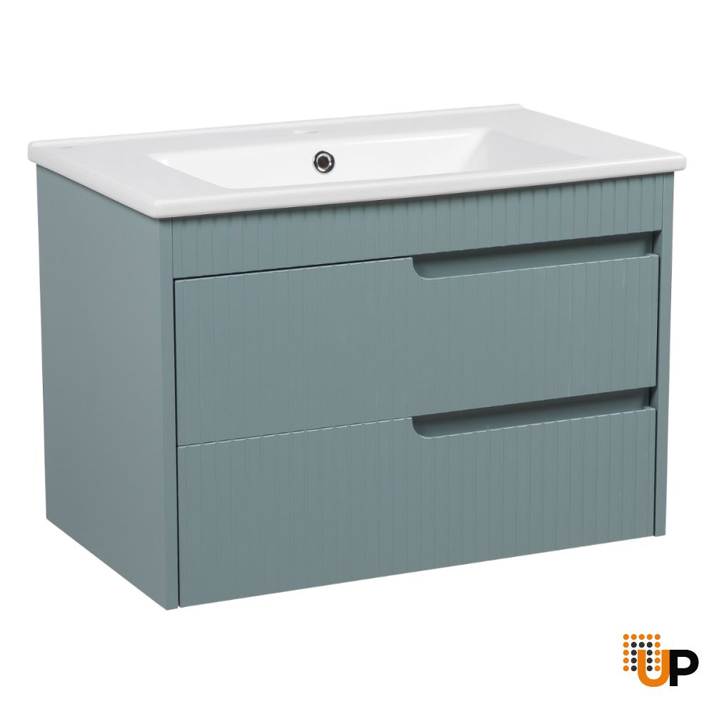 Modern Wall-Mount Bathroom Vanity with Washbasin | Judi Collection | Non-Toxic Fire-Resistant | Buy Vanity Online