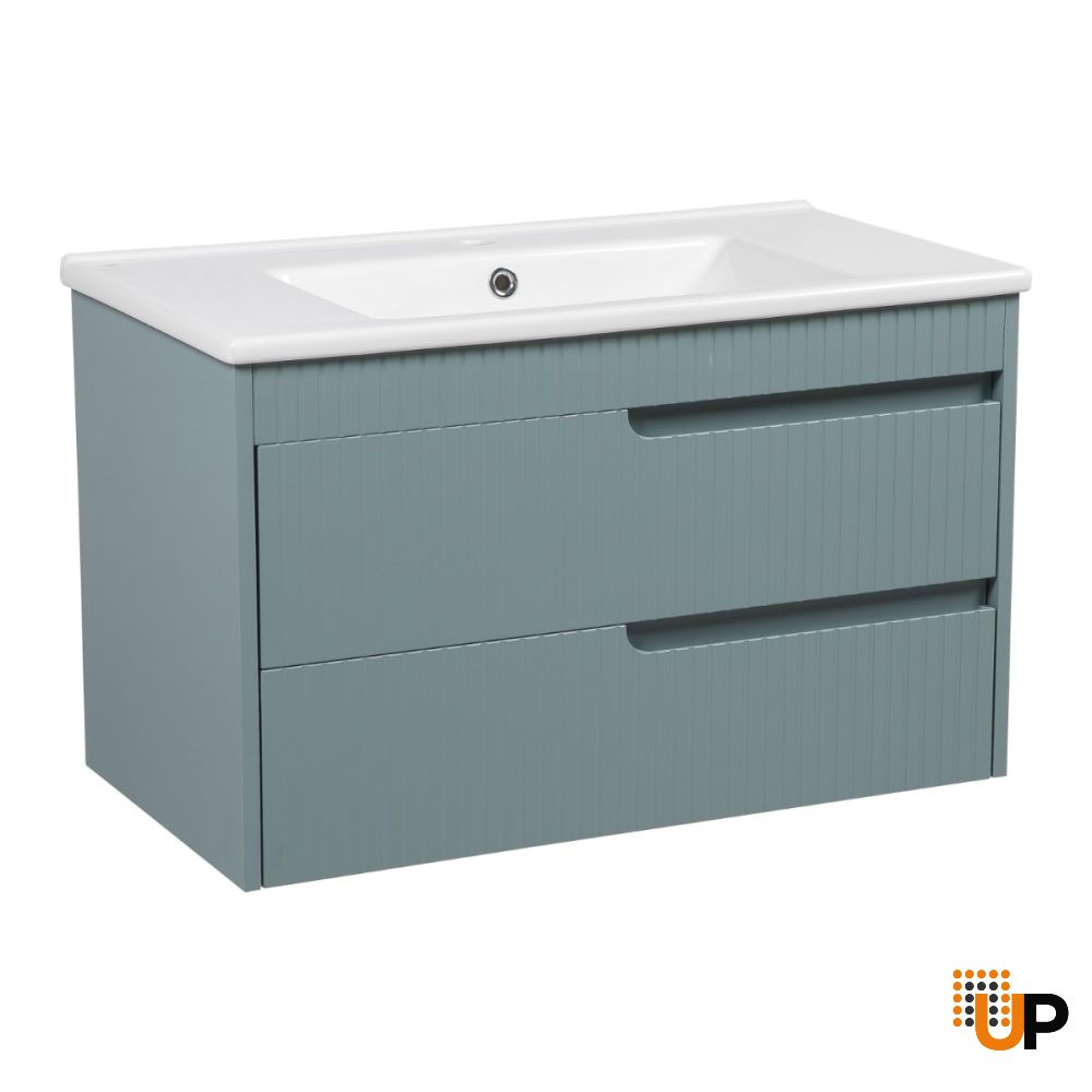 Modern Wall-Mount Bathroom Vanity with Washbasin | Judi Collection | Non-Toxic Fire-Resistant | Buy Vanity Online