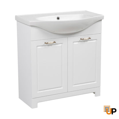 Modern Free Standing Bathroom Vanity with Washbasin | Classic Collection | Non-Toxic Fire-Resistant MDF | Buy Vanity Online