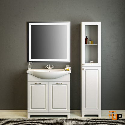 Modern Free Standing Bathroom Vanity with Washbasin | Classic Collection | Non-Toxic Fire-Resistant MDF | Buy Vanity Online