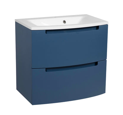 Modern Wall-Mount Bathroom Vanity with Washbasin | Delux Collection | Non-Toxic Fire-Resistant MDF-22,5" | Buy Vanity Online