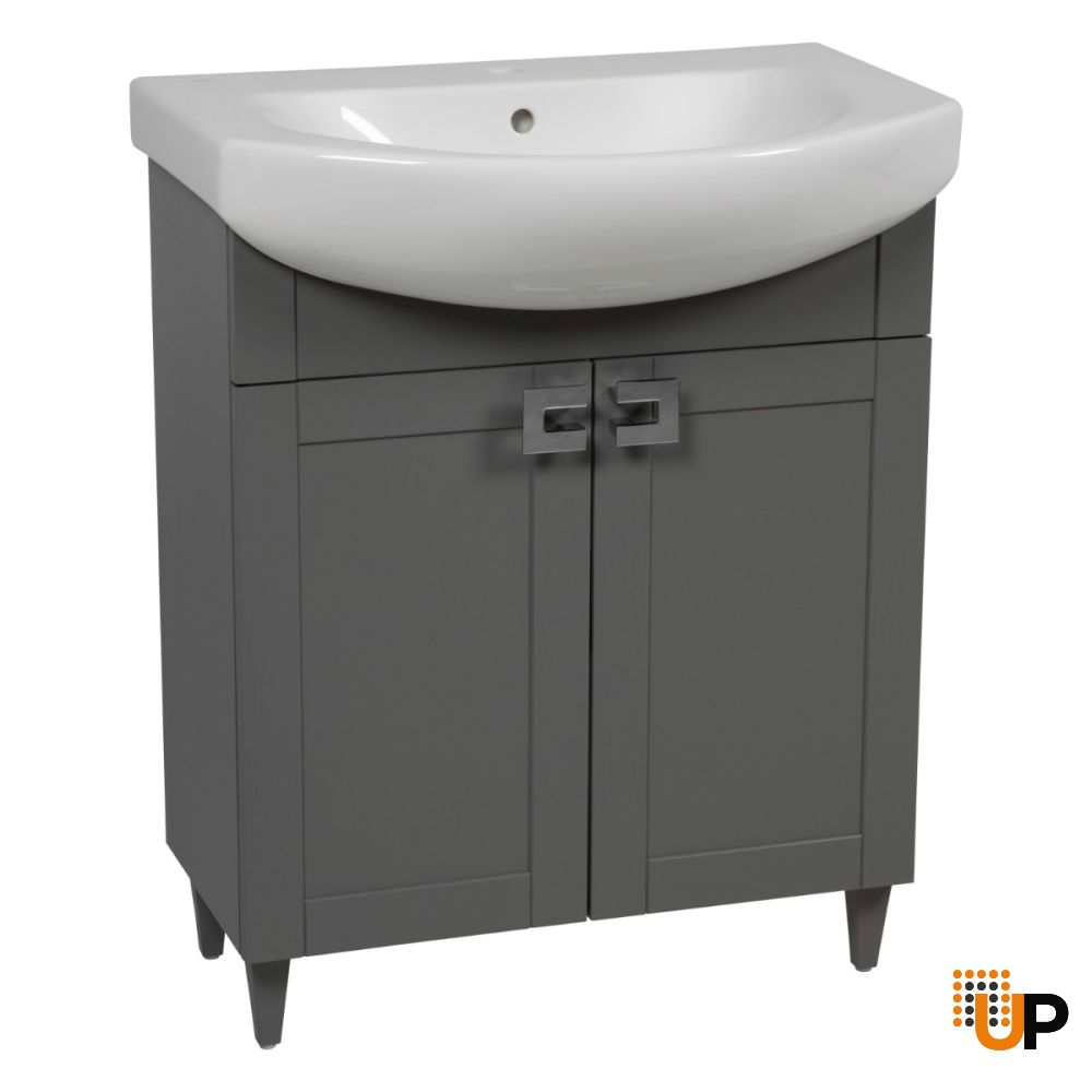 Modern Free standing Bathroom Vanity with Washbasin | Woodmix Collection | Non-Toxic Fire-Resistant MDF | Buy Vanity Online