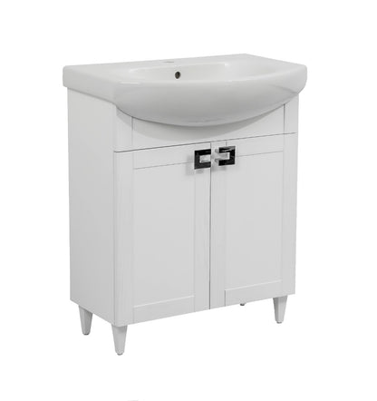 Modern Free standing Bathroom Vanity with Washbasin | Woodmix Collection | Non-Toxic Fire-Resistant MDF | Buy Vanity Online