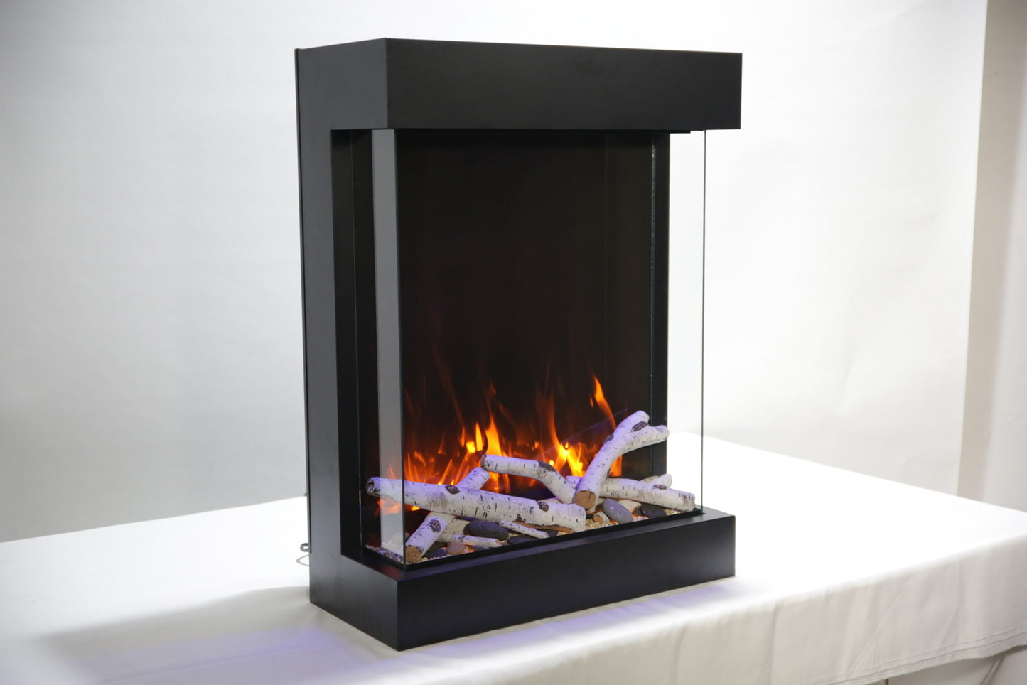 Cube 2025WM Freestand Electric Fireplace | Amantii | Wifi Enabled