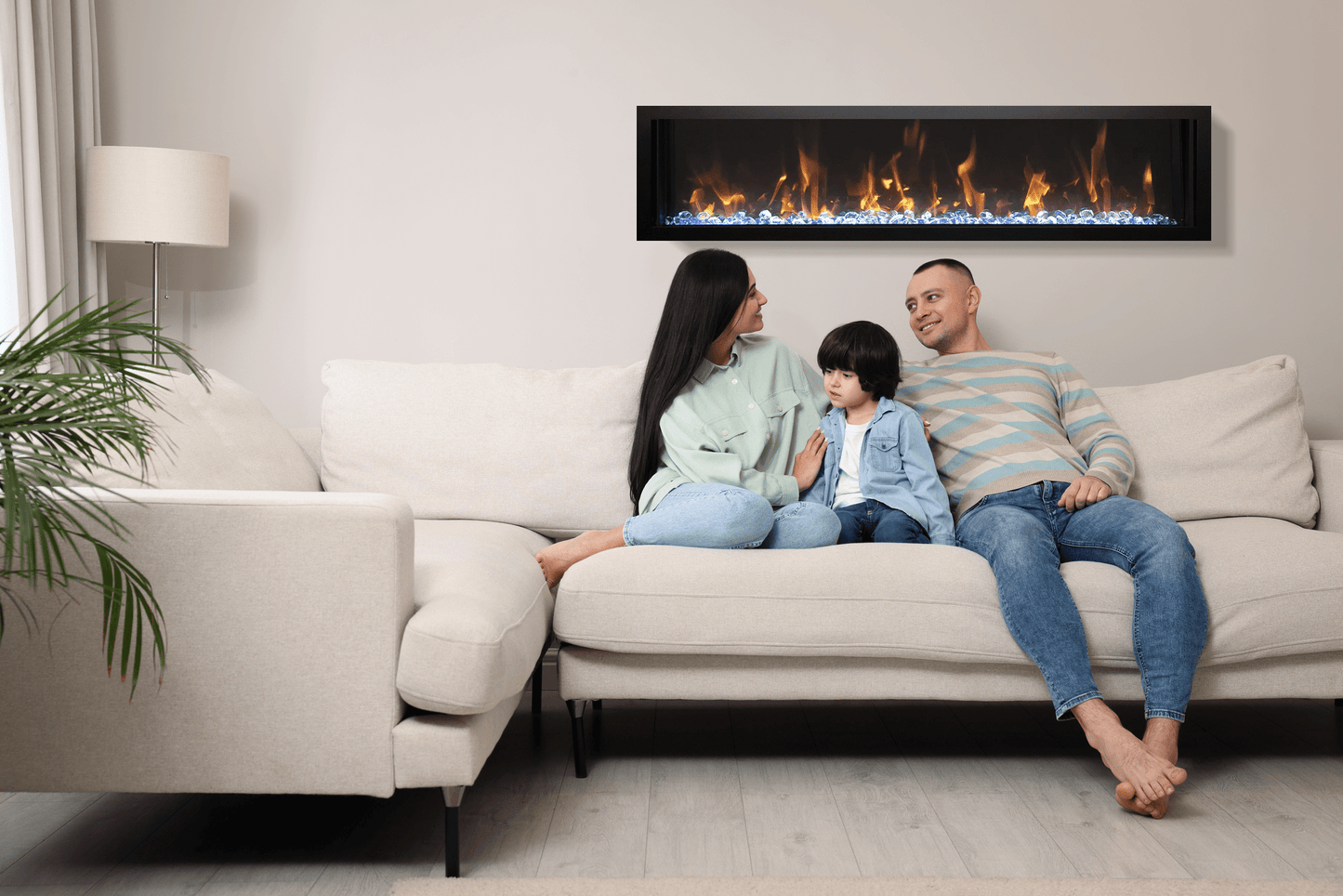 Panorama BI Slim Smart Electric Fireplace | Amantii | Built in Surround | Buy Fireplaces Online