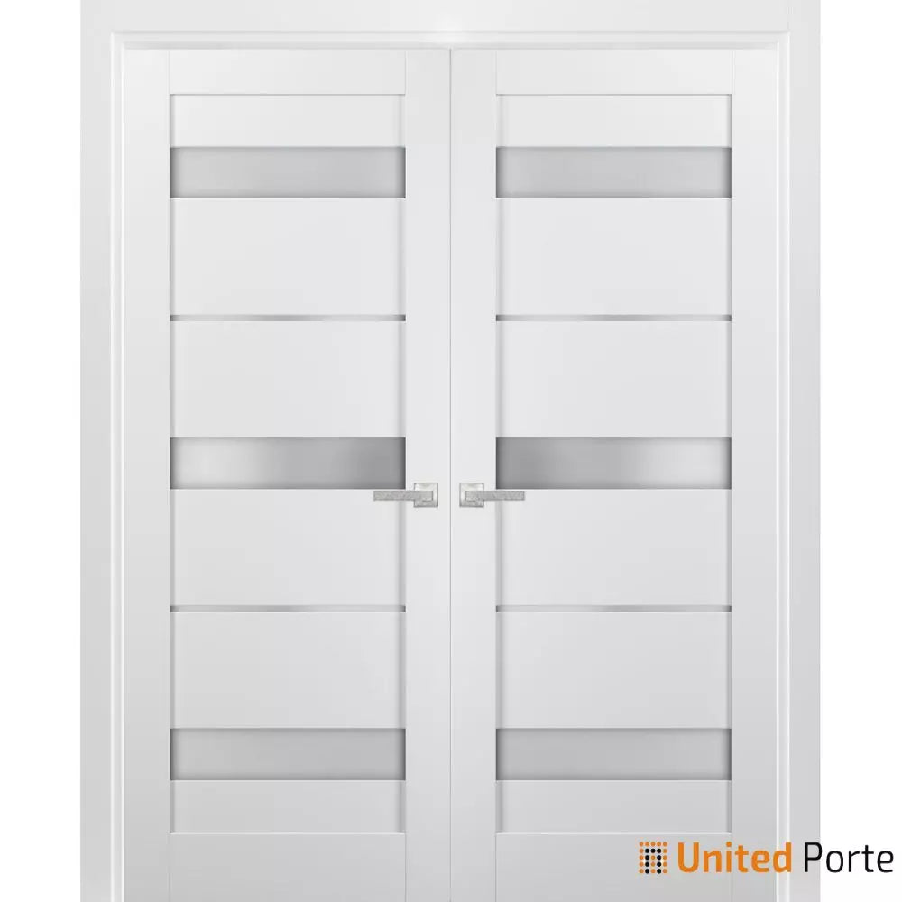 French Panel Lite Doors with Frosted Opaque Glass | Bathroom Bedroom Sturdy Doors | Buy Doors Online