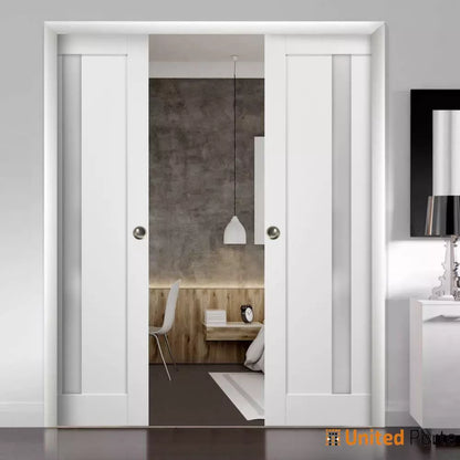 French Pocket Door with Frames | Solid Wood Interior Sliding Closet Sturdy Doors | Buy Doors Online