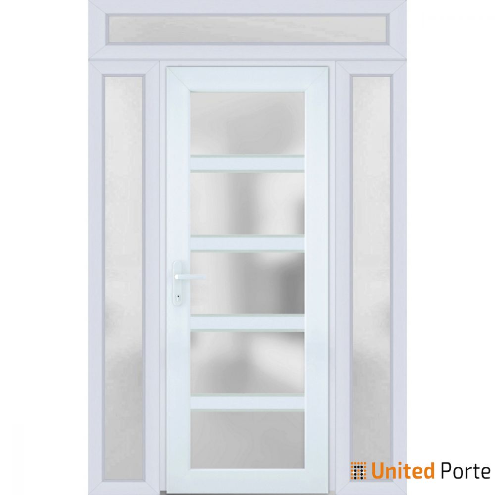 Front Exterior Prehung Fiber Glass Door with Frosted Glass | Commercial and Residential Doors | Buy Doors Online
