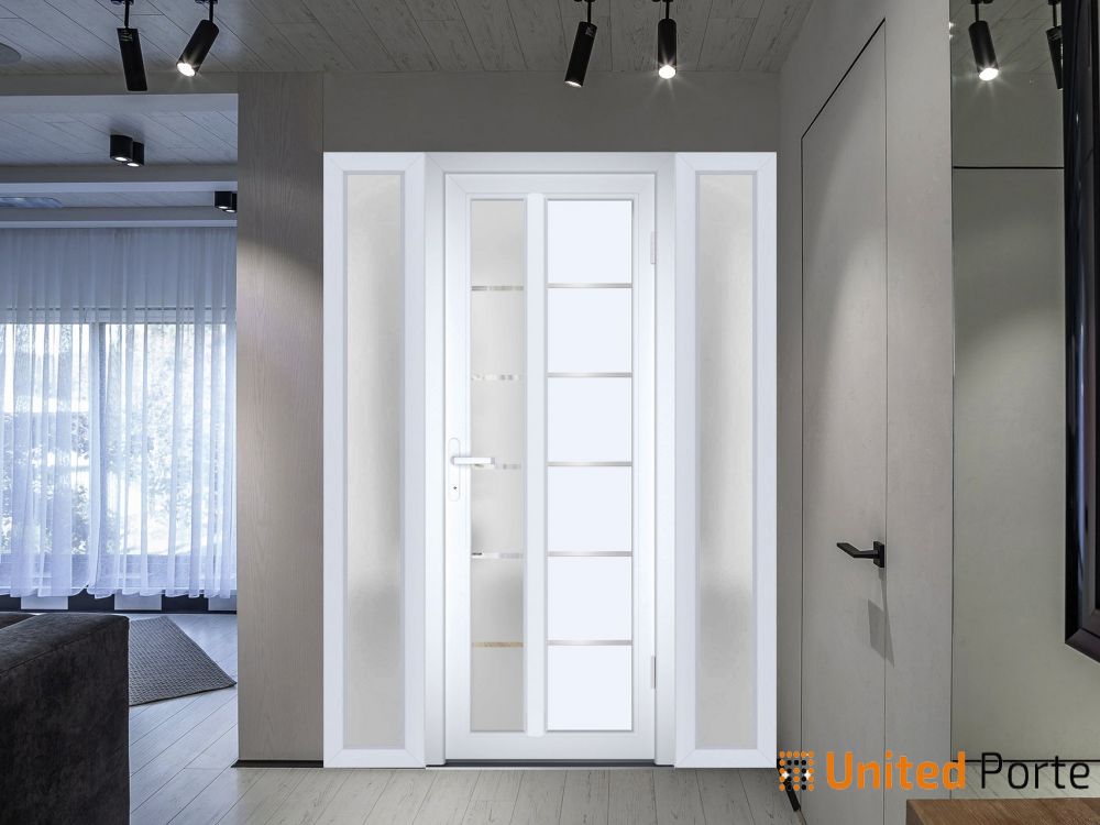 Front Exterior Prehung Fiber Glass Door with Frosted Glass | Commercial and Residential Doors | Buy Doors Online