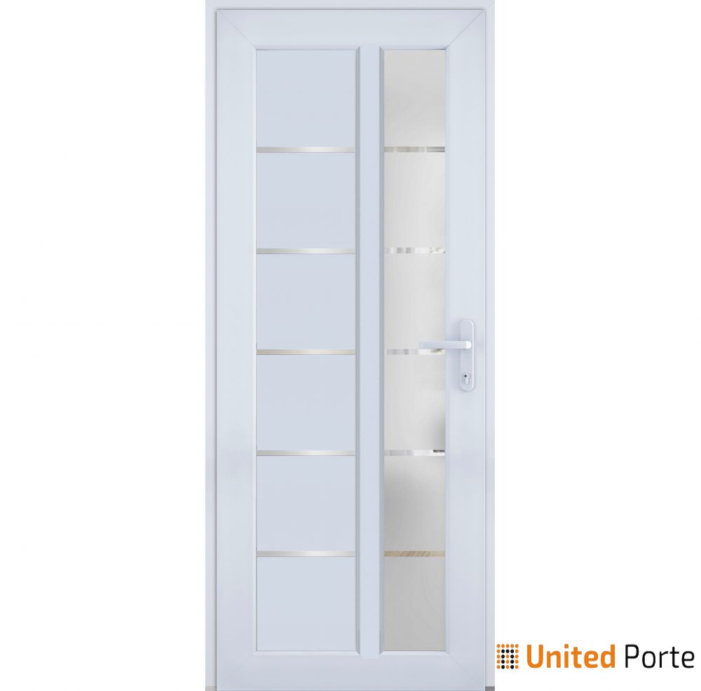 Front Exterior Prehung Fiber Glass Door with Frosted Glass | Commercial and Residential Doors | Buy Doors Online