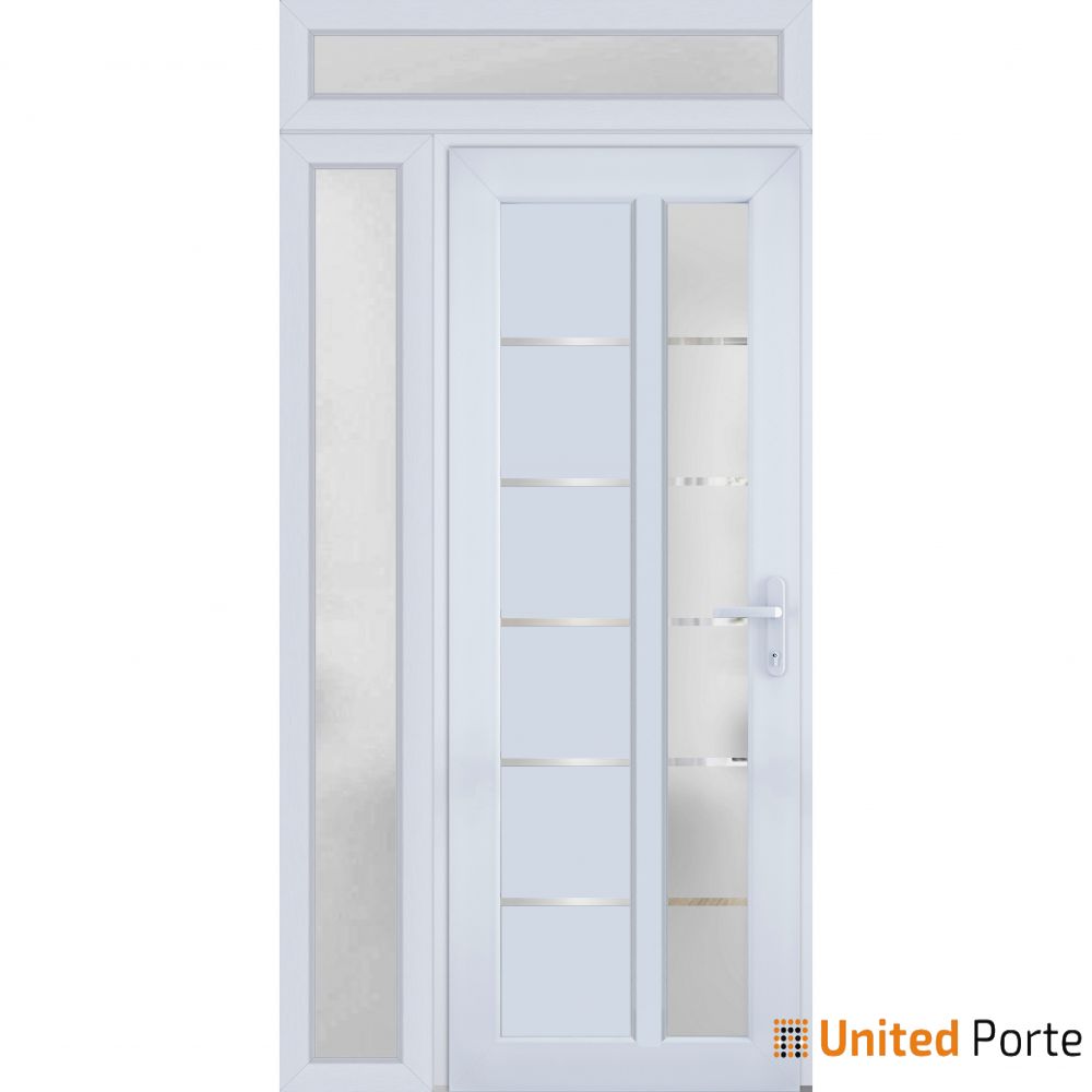 Front Exterior Prehung Fiber Glass Door with Frosted Glass | Commercial and Residential Doors | Buy Doors Online