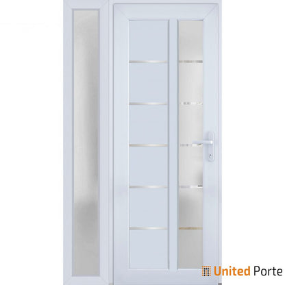 Front Exterior Prehung Fiber Glass Door with Frosted Glass | Commercial and Residential Doors | Buy Doors Online