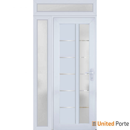 Front Exterior Prehung Fiber Glass Door with Frosted Glass | Commercial and Residential Doors | Buy Doors Online