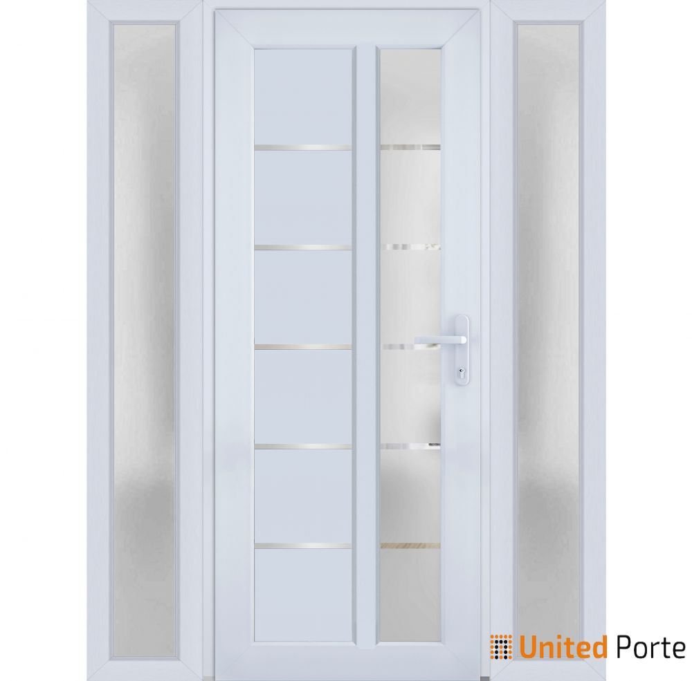 Front Exterior Prehung Fiber Glass Door with Frosted Glass | Commercial and Residential Doors | Buy Doors Online