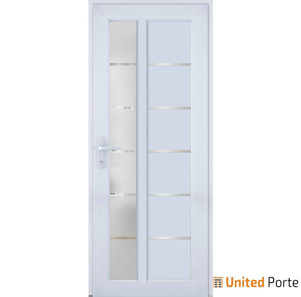 Front Exterior Prehung Fiber Glass Door with Frosted Glass | Commercial and Residential Doors | Buy Doors Online