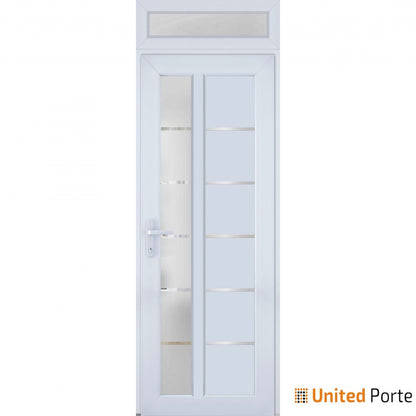 Front Exterior Prehung Fiber Glass Door with Frosted Glass | Commercial and Residential Doors | Buy Doors Online