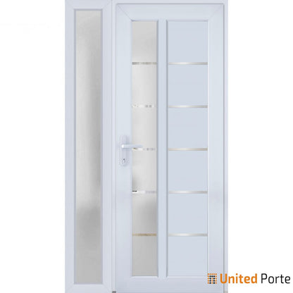 Front Exterior Prehung Fiber Glass Door with Frosted Glass | Commercial and Residential Doors | Buy Doors Online